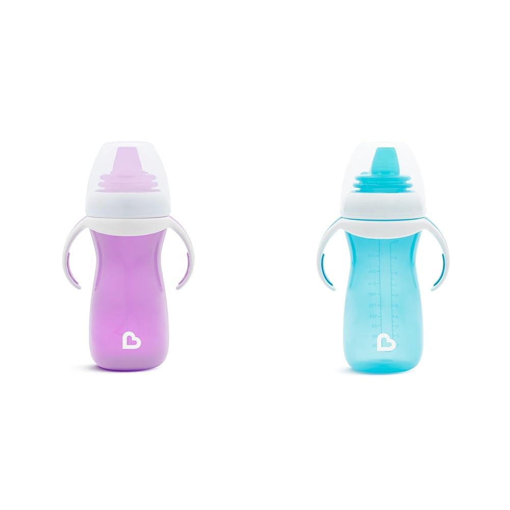 Foto 2 pulgar | Sippy Cups Munchkin Gentle Transition, 300 Ml, Paquete De 2 Unidades, Morado/azul - Venta Internacional.