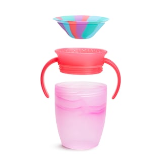 Foto 3 | Entrenador Munchkin Miracle 360 De Sippy Cup, 200 Ml, Con Asas, Color Rosa - Venta Internacional.