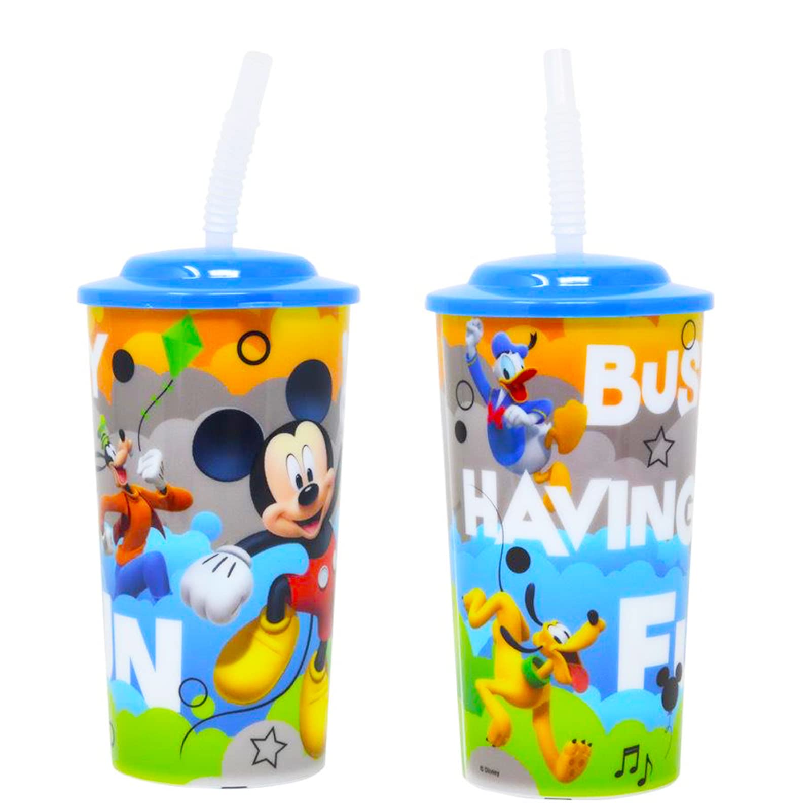 Foto 3 pulgar | Juego De Vasos Para Sorber De Mickey Mouse De Disney, Paquete De 6 Con Pegatinas De 480 Ml - Venta Internacional.