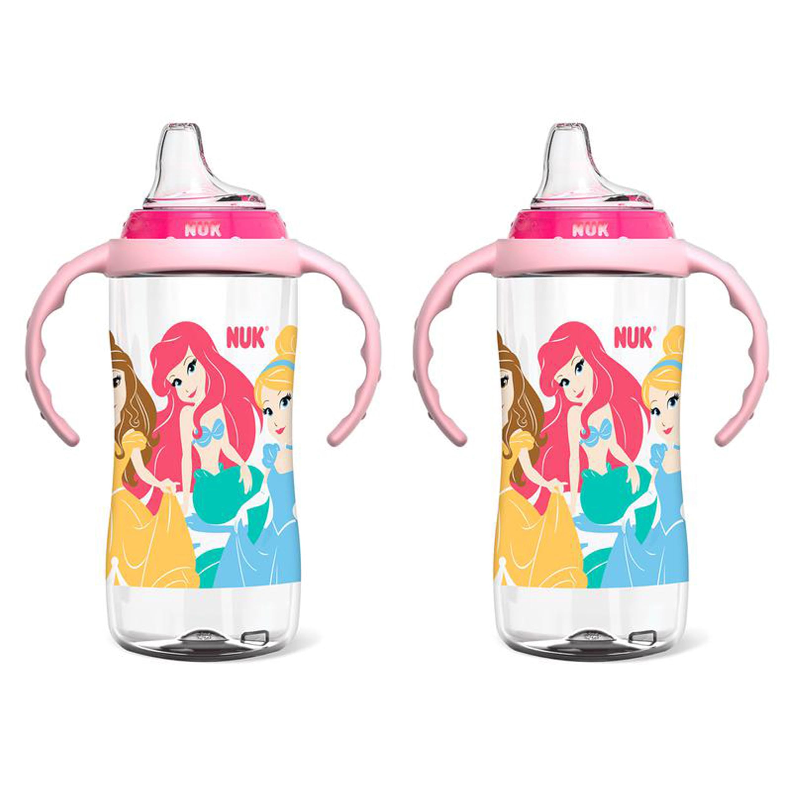 Foto 2 pulgar | Vaso Para Sorber Nuk, Diseño De Princesa De Disney, Tamaño Grande, 300 Ml, Paquete De 2 Unidades - Venta Internacional.