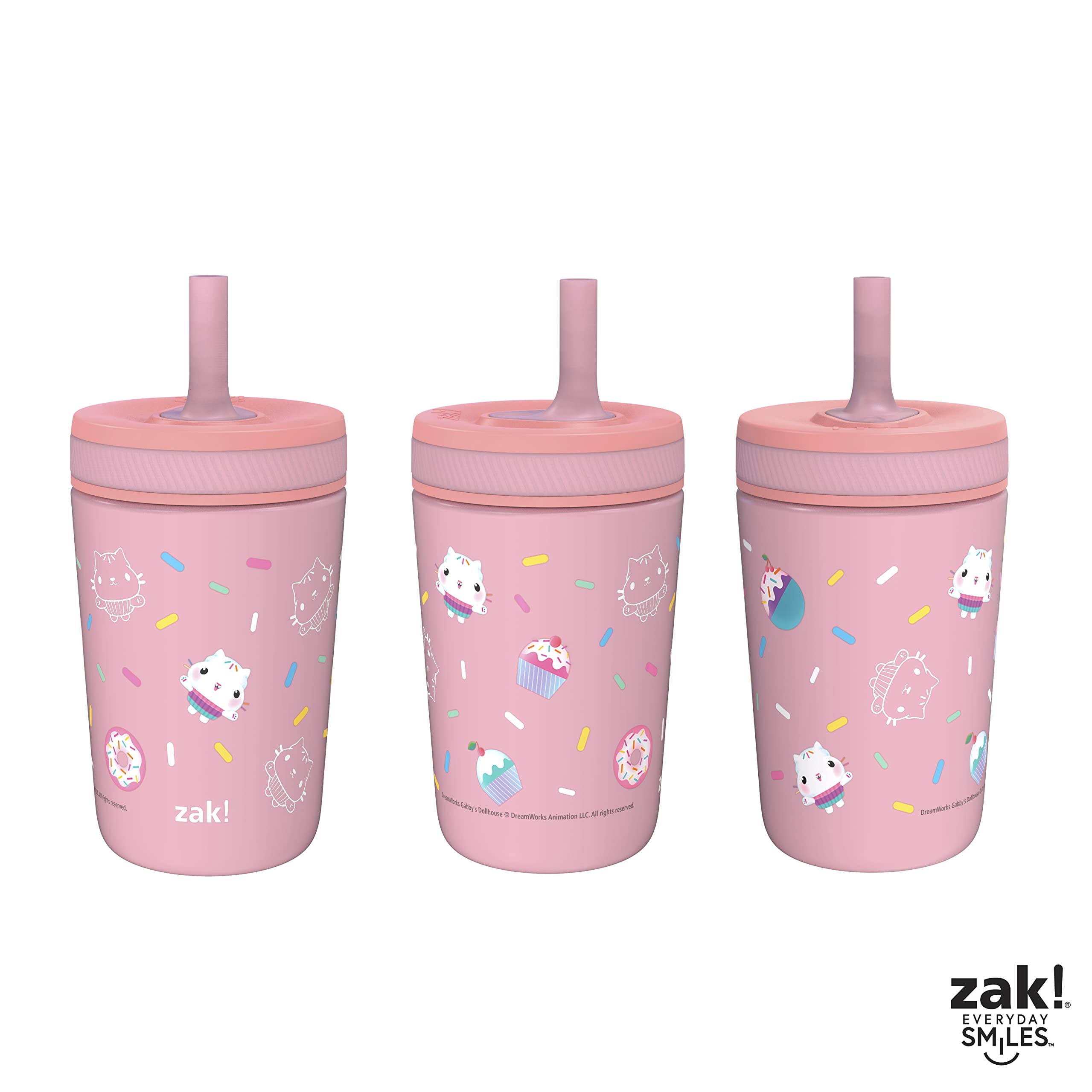 Foto 7 pulgar | Vaso Para Sorber Zak Designs Dreamworks Gabby's Dollhouse Kelso 360 Ml - Venta Internacional.
