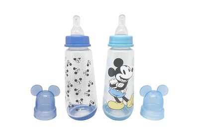 Foto 1 | Botella Disney Cudlie Mickey Mouse Baby Boy 270 Ml, Paquete De 2 - Venta Internacional.