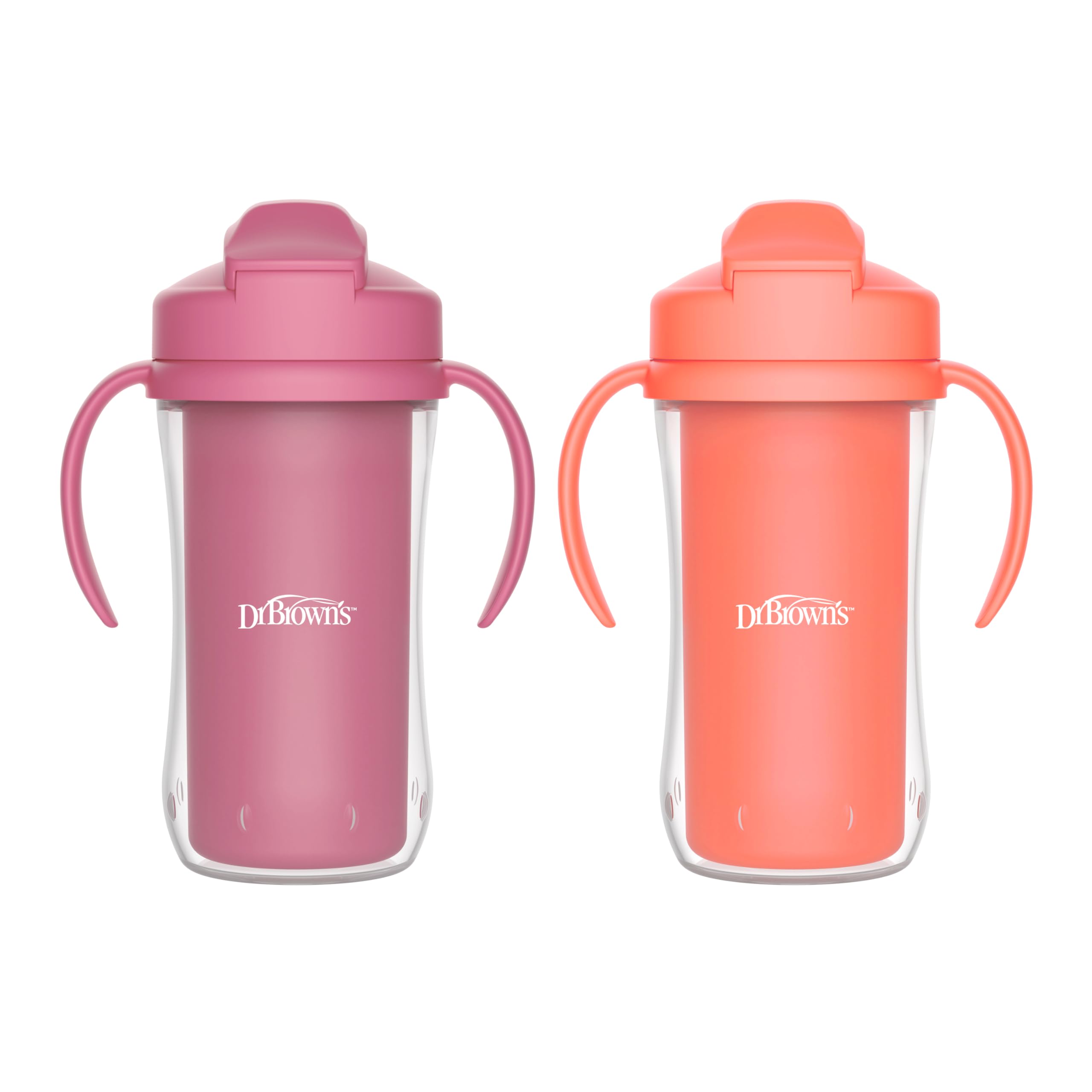 Foto 2 | Copa Para Sorber Dr. Brown's Milestones, Aislante, 300 Ml, 12 M+, Paquete De 2 - Venta Internacional.