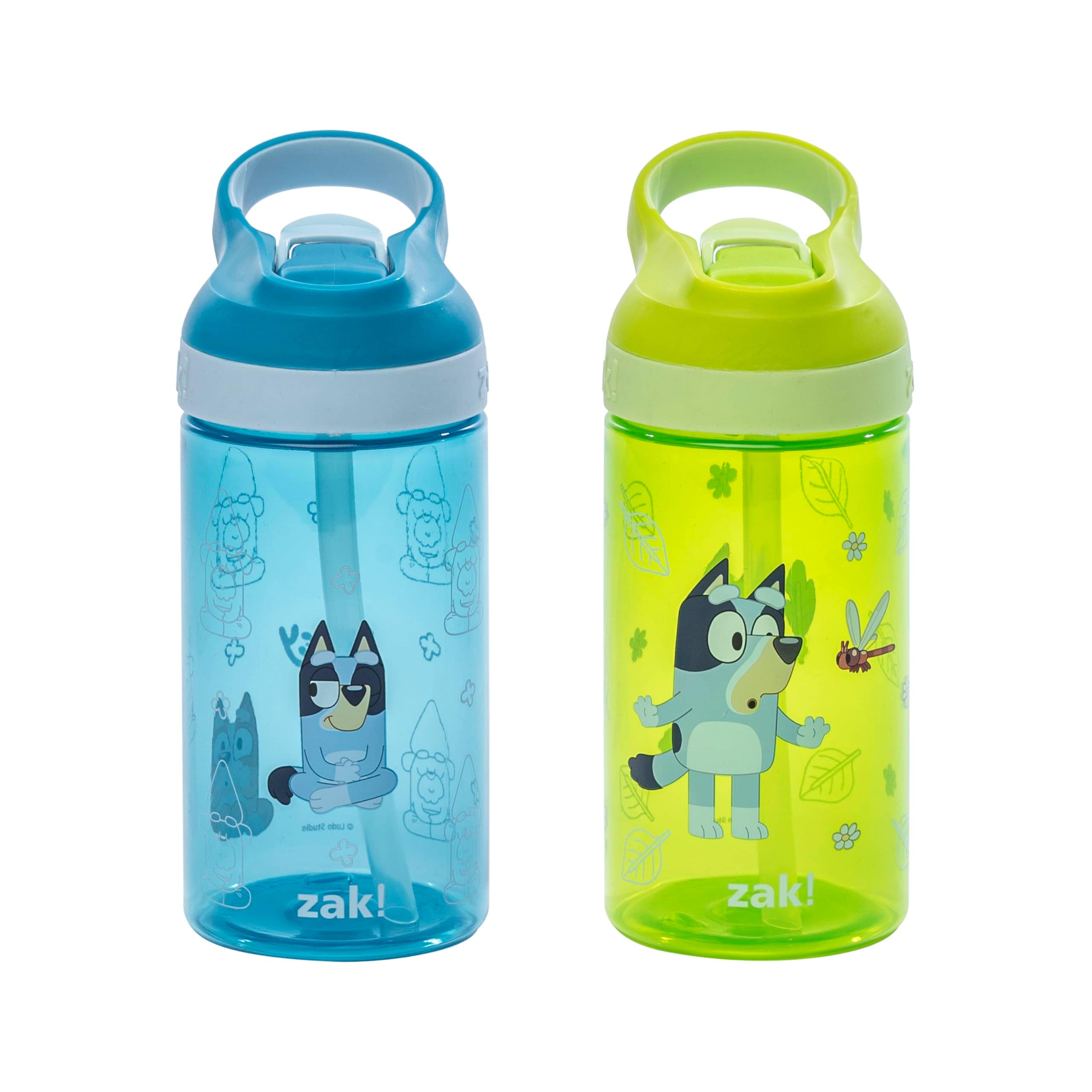 Botella De Agua Zak Designs Bluey Atlantic Para Niños, 473 Ml, Paquete De 2 - Venta Internacional. $630