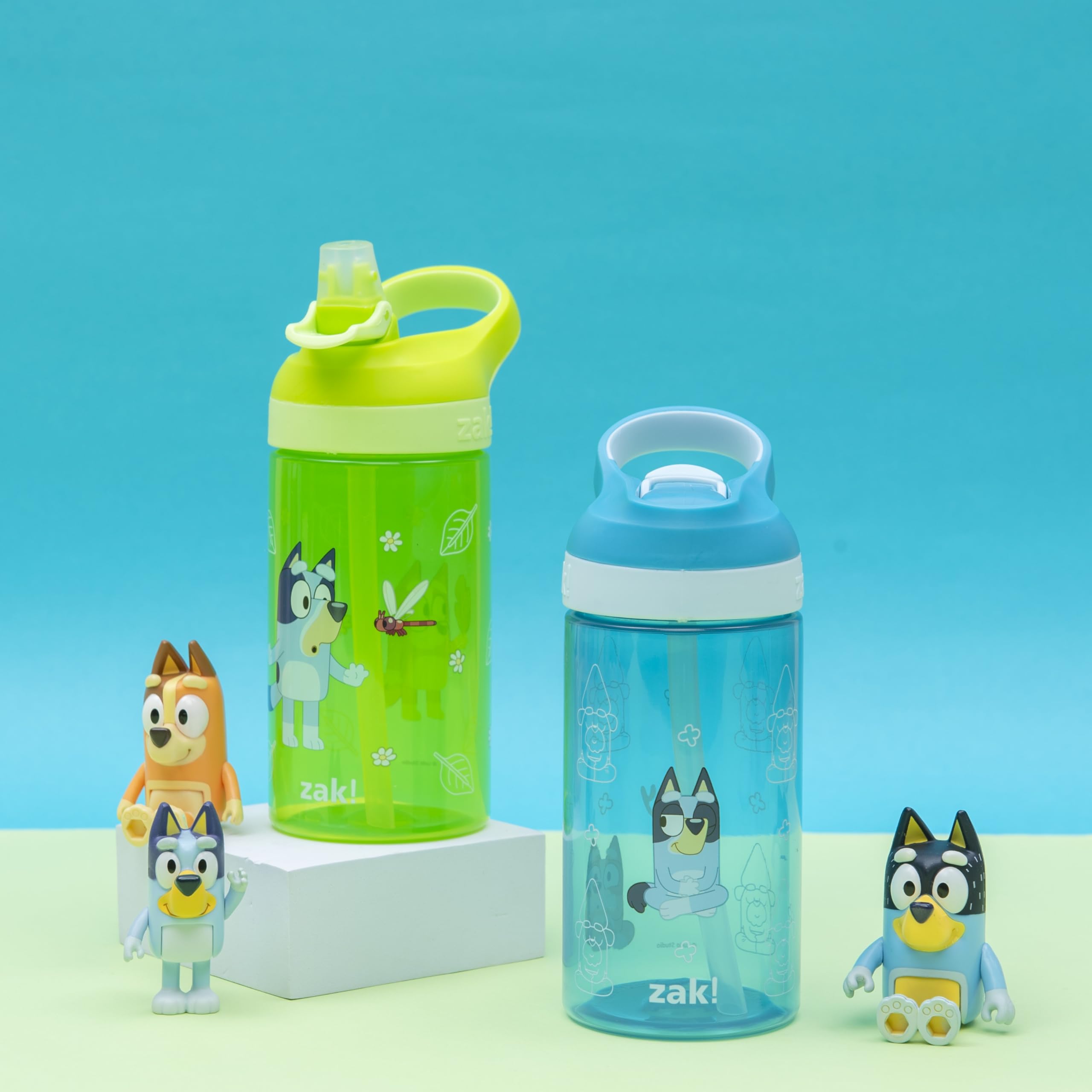 Foto 3 pulgar | Botella De Agua Zak Designs Bluey Atlantic Para Niños, 473 Ml, Paquete De 2 - Venta Internacional.