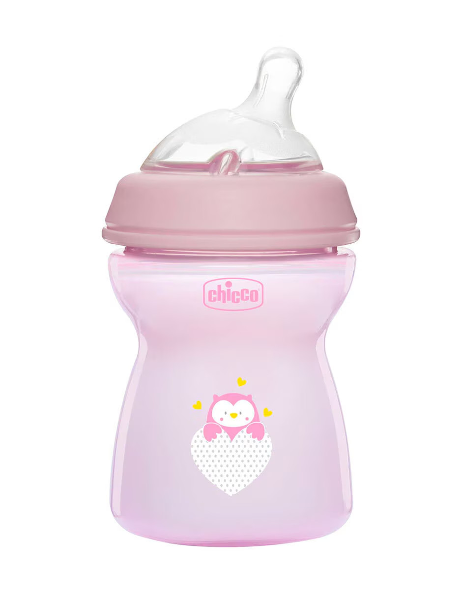 Foto 4 pulgar | Biberón Natural Feeling Color Rosa + Gratis Termo Güish De Regalo