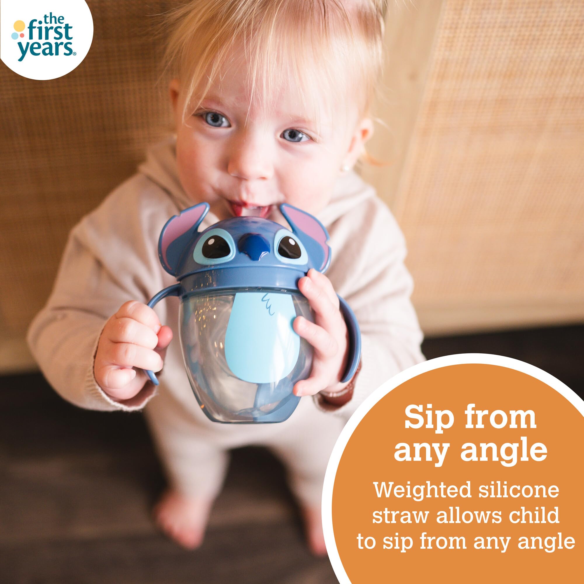 Foto 4 pulgar | Vaso Para Niños Pequeños The First Years Disney Lilo & Stitch, 200 Ml - Venta Internacional.