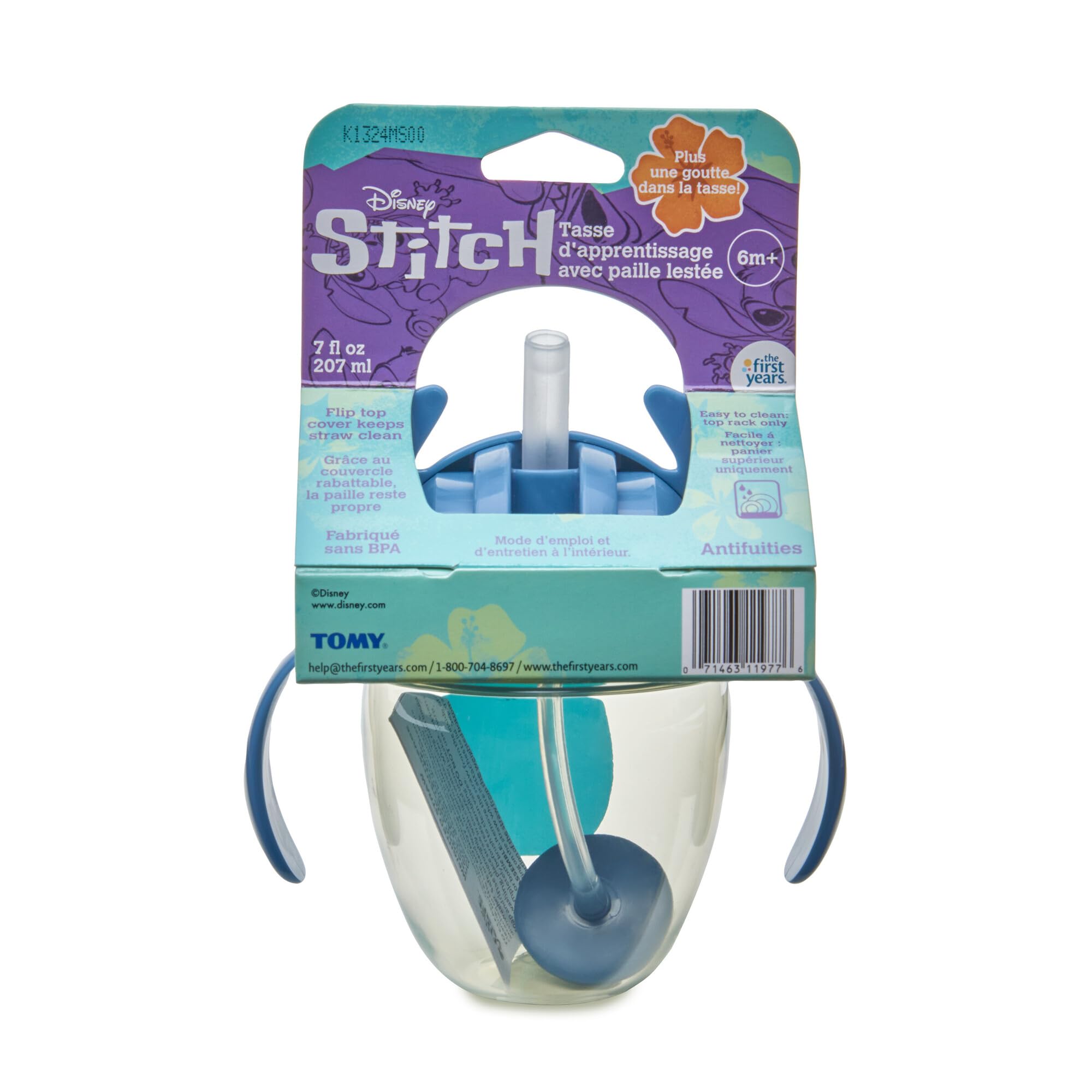 Foto 8 pulgar | Vaso Para Niños Pequeños The First Years Disney Lilo & Stitch, 200 Ml - Venta Internacional.