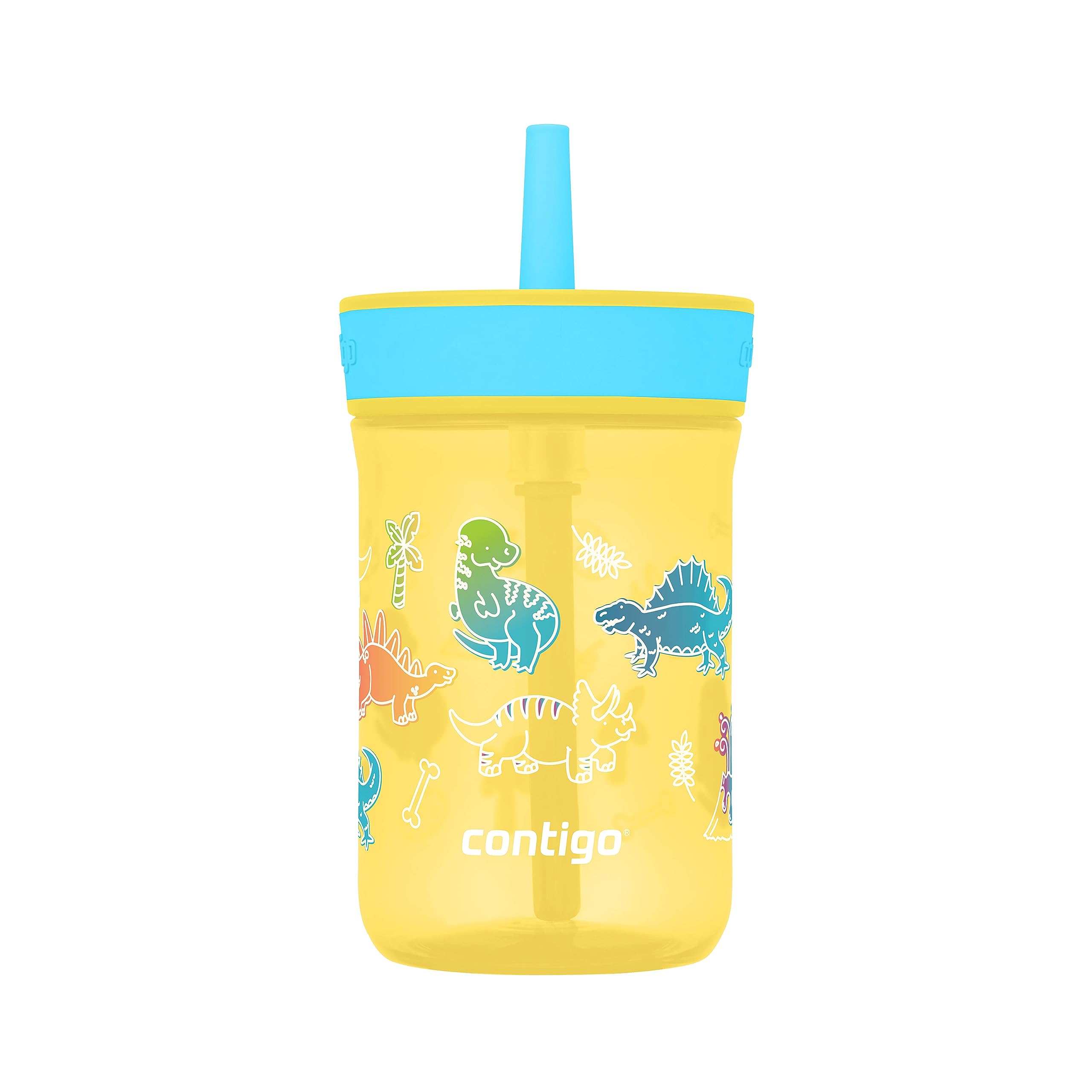 Foto 2 pulgar | Vaso Contigo Kids Leighton Con Pajita, Tapa Antiderrames De 400 Ml - Venta Internacional.