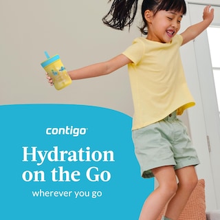 Foto 6 | Vaso Contigo Kids Leighton Con Pajita, Tapa Antiderrames De 400 Ml - Venta Internacional.