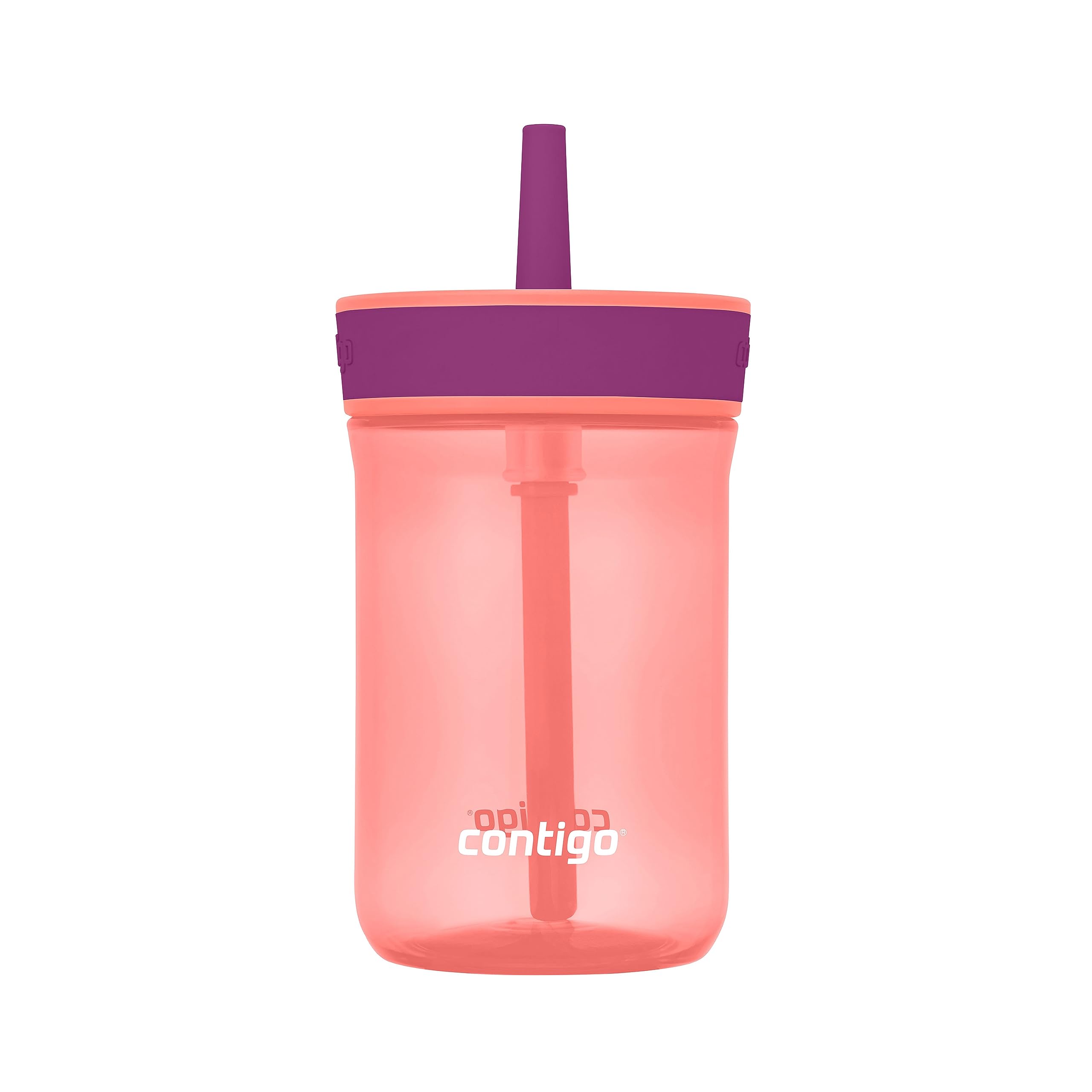 Foto 1 | Vaso Contigo Kids Leighton Straw De 400 Ml Con Tapa A Prueba De Derrames - Venta Internacional.