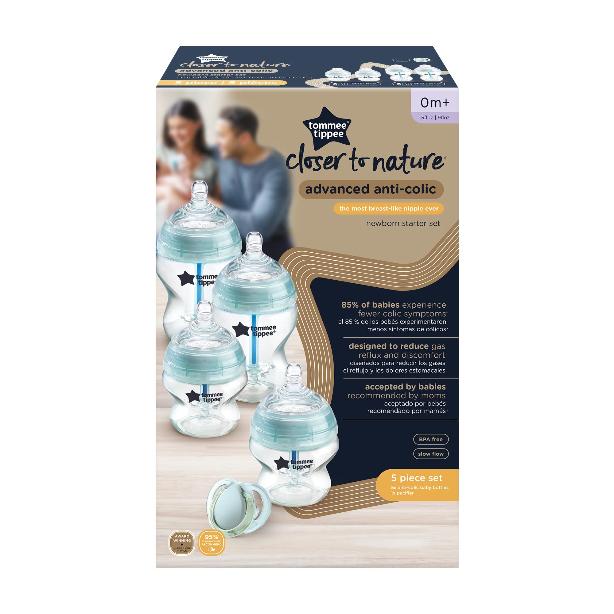Foto 7 pulgar | Set De Biberones Tommee Tippee Anticólicos Para Recién Nacidos Con Tetinas - Venta Internacional.