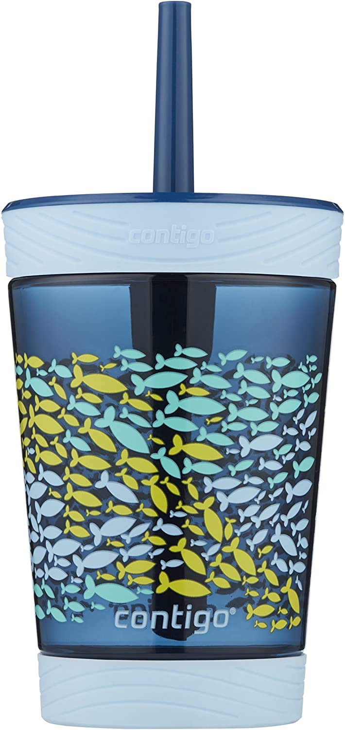 Vaso Contigo Kids A Prueba De Derrames, 420 Ml, Berenjena Con Sirena - Venta Internacional.