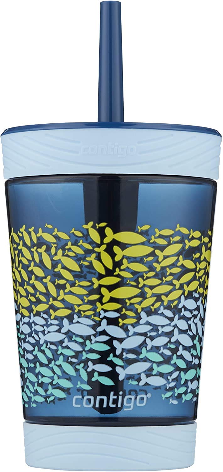 Foto 5 pulgar | Vaso Contigo Kids A Prueba De Derrames, 420 Ml, Berenjena Con Sirena - Venta Internacional.