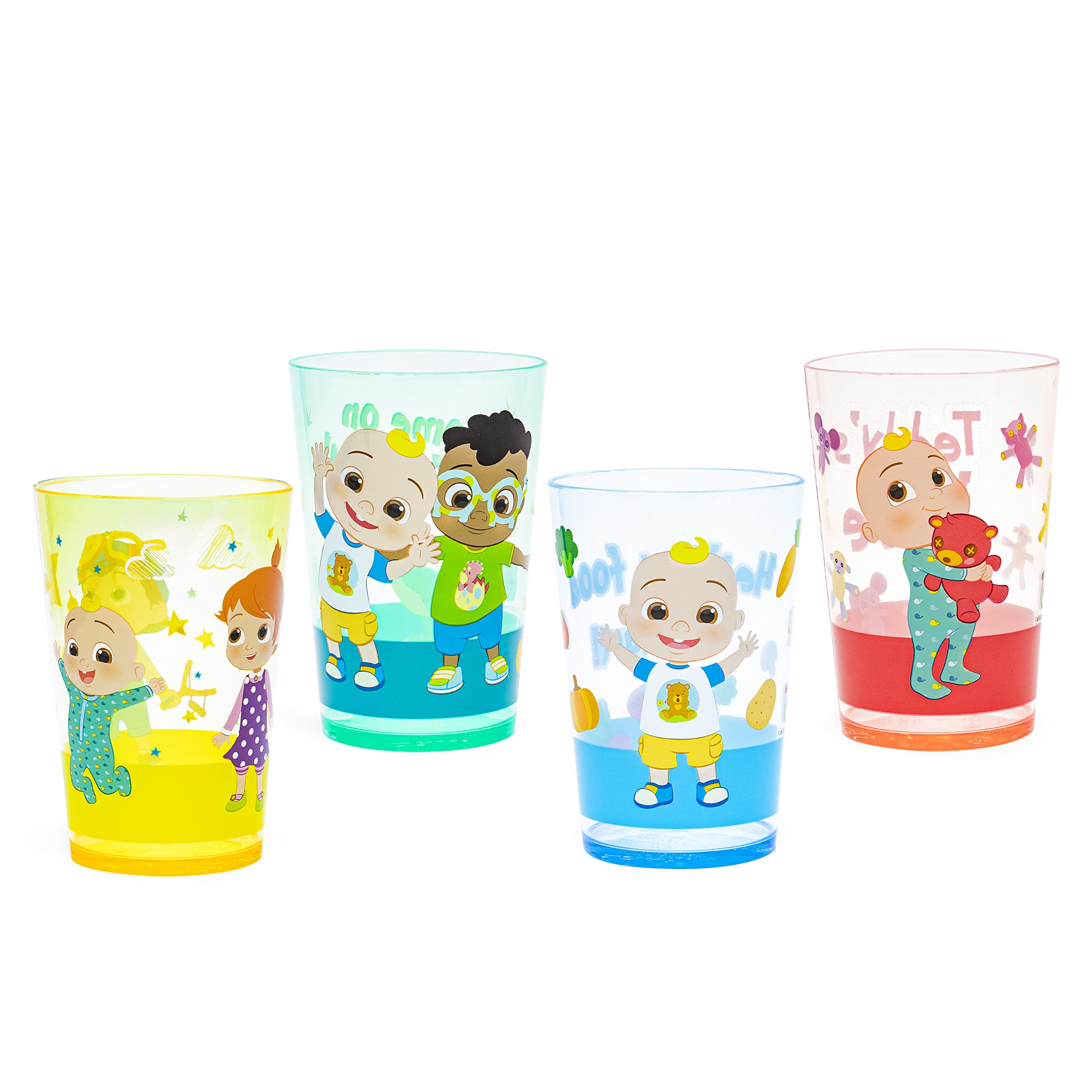 Foto 1 | Set De Vasos Para Anidar, Zak Designs, Cocomelon Kids, 430 Ml, Paquete De 4 - Venta Internacional.