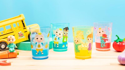 Foto 2 | Set De Vasos Para Anidar, Zak Designs, Cocomelon Kids, 430 Ml, Paquete De 4 - Venta Internacional.