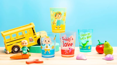 Foto 4 | Set De Vasos Para Anidar, Zak Designs, Cocomelon Kids, 430 Ml, Paquete De 4 - Venta Internacional.