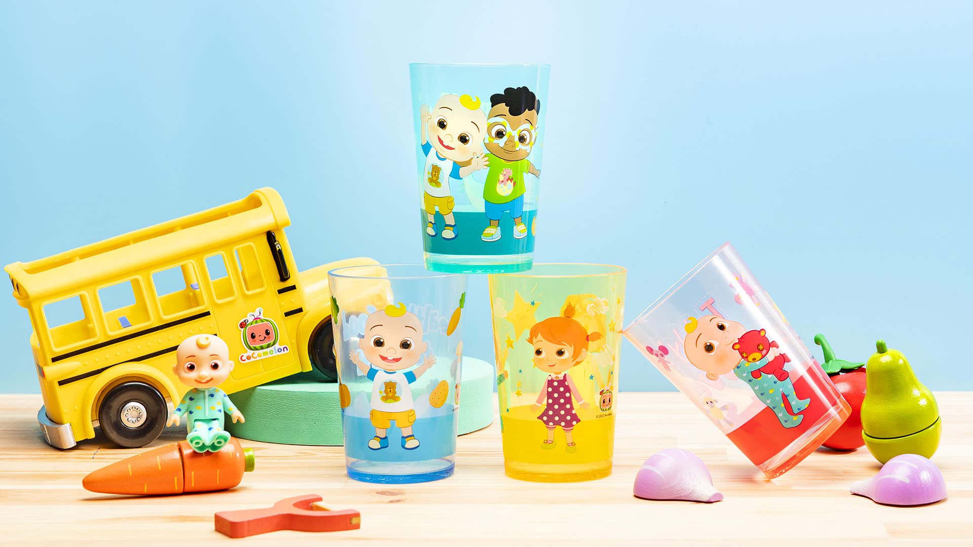 Foto 7 pulgar | Set De Vasos Para Anidar, Zak Designs, Cocomelon Kids, 430 Ml, Paquete De 4 - Venta Internacional.