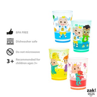Foto 7 | Set De Vasos Para Anidar, Zak Designs, Cocomelon Kids, 430 Ml, Paquete De 4 - Venta Internacional.