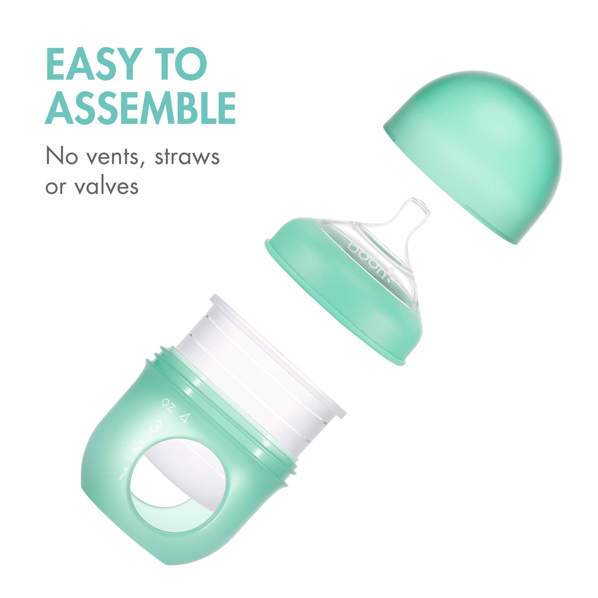 Foto 4 pulgar | Botella Boon Nursh, Bolsa Reutilizable De Silicona, 120 Ml, Paquete De 3 - Venta Internacional.