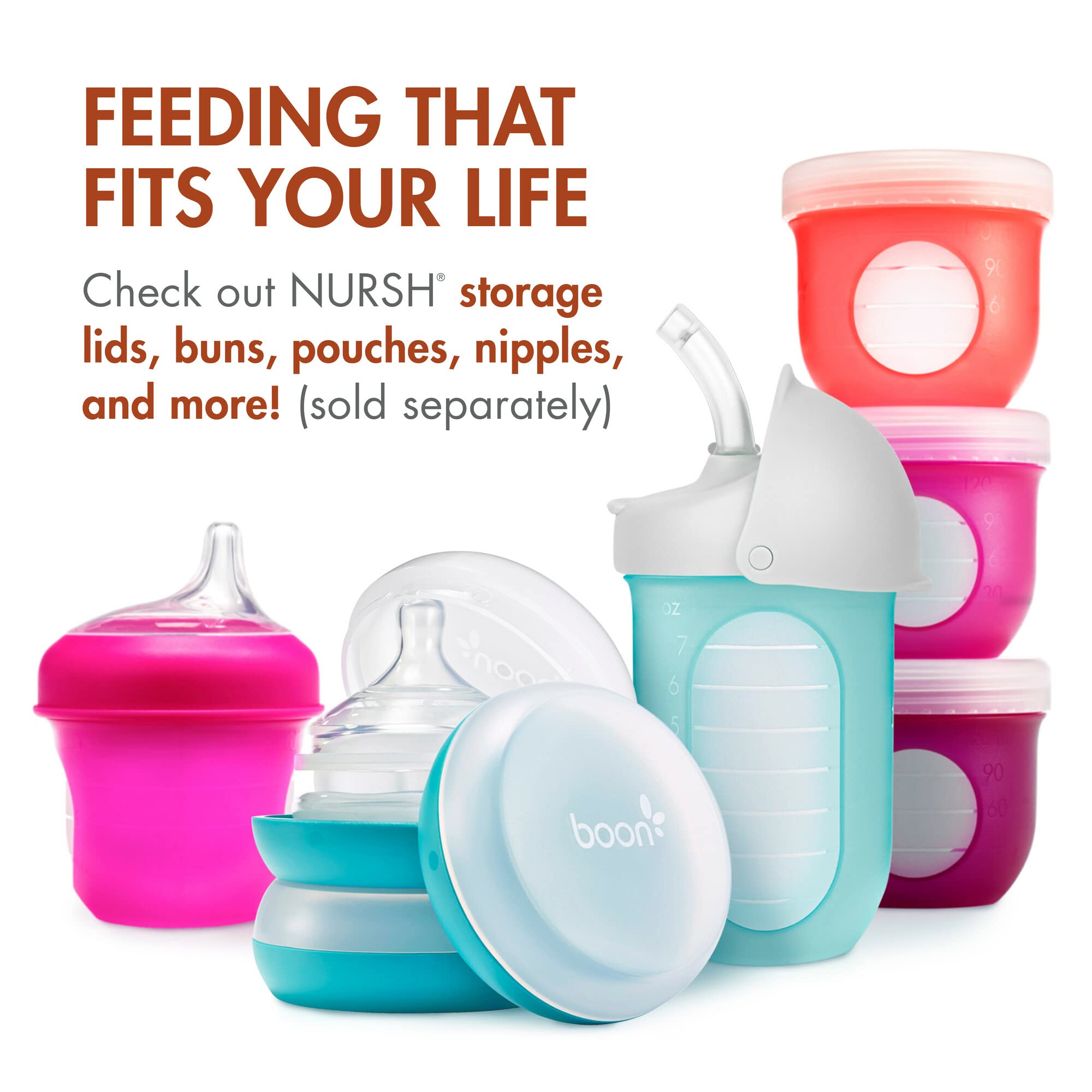 Foto 7 pulgar | Bolsa De Silicona Reutilizable Para Biberones Boon Nursh, 240 Ml, 3-6 M - Venta Internacional.
