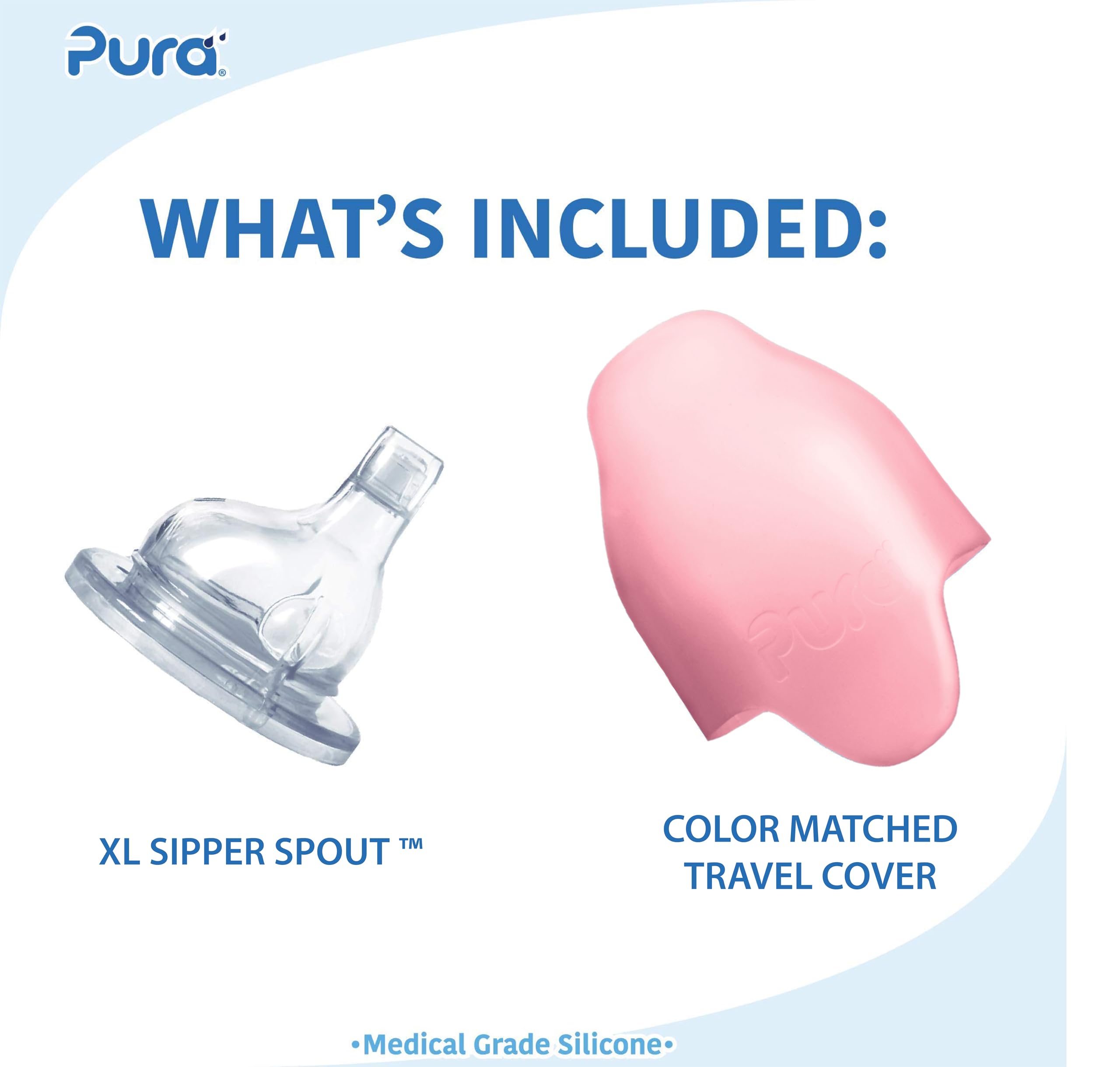 Foto 3 pulgar | Botella Sippy Cup Pura Kiki De Acero Inoxidable, 325 Ml, Unicornio - Venta Internacional.