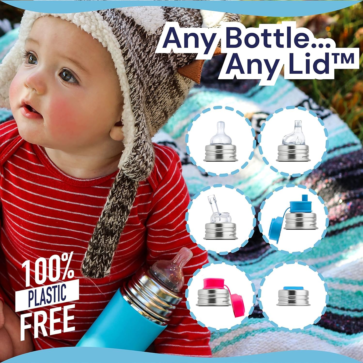 Foto 5 | Biberón Infantil Pura Kiki 275 Ml De Acero Inoxidable Con Funda Fox - Venta Internacional.