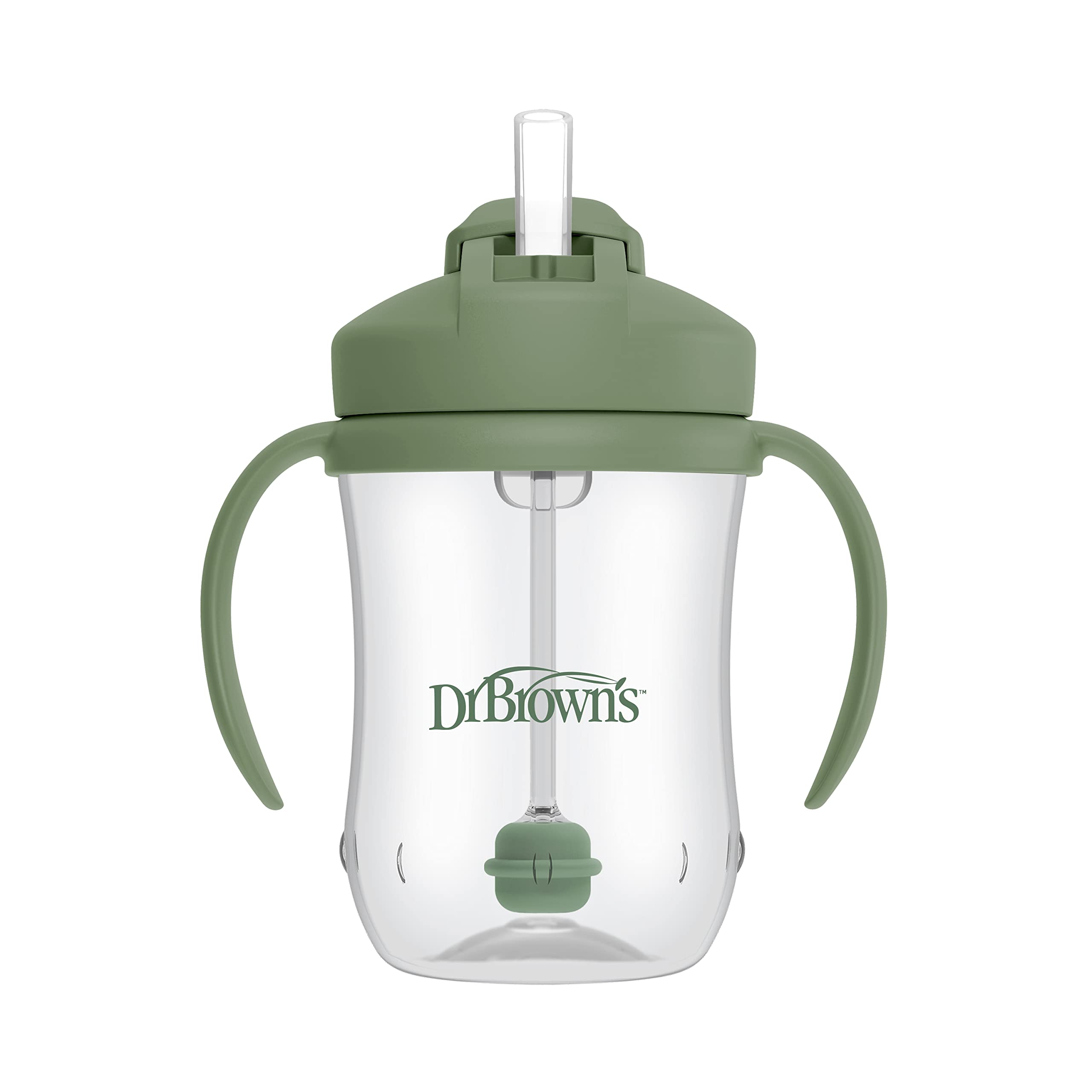 Straw Cup Dr. Brown's Milestones Baby's First 270 Ml Olive 6m+ - Venta Internacional.