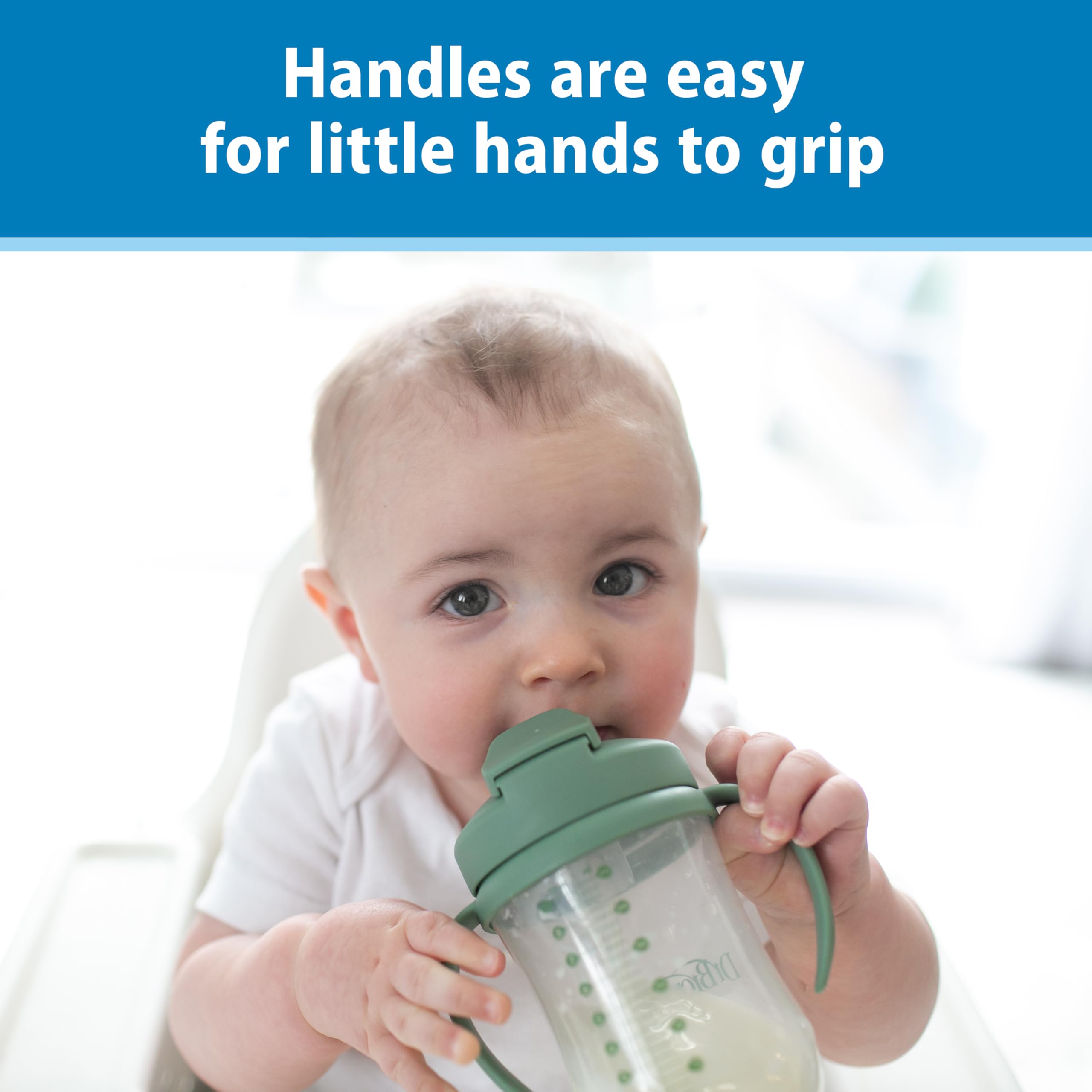Foto 4 pulgar | Straw Cup Dr. Brown's Milestones Baby's First 270 Ml Olive 6m+ - Venta Internacional.