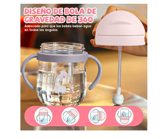 Foto 5 pulgar | 2pcs Xtellar Vaso Entrenador 360 Antiderrames para Bebés