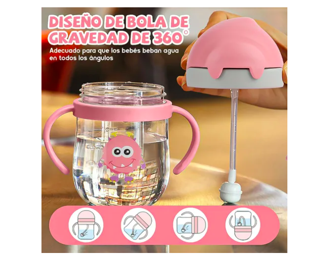 Foto 5 pulgar | 2pcs Xtellar Vaso Entrenador 360 Antiderrames para Bebés