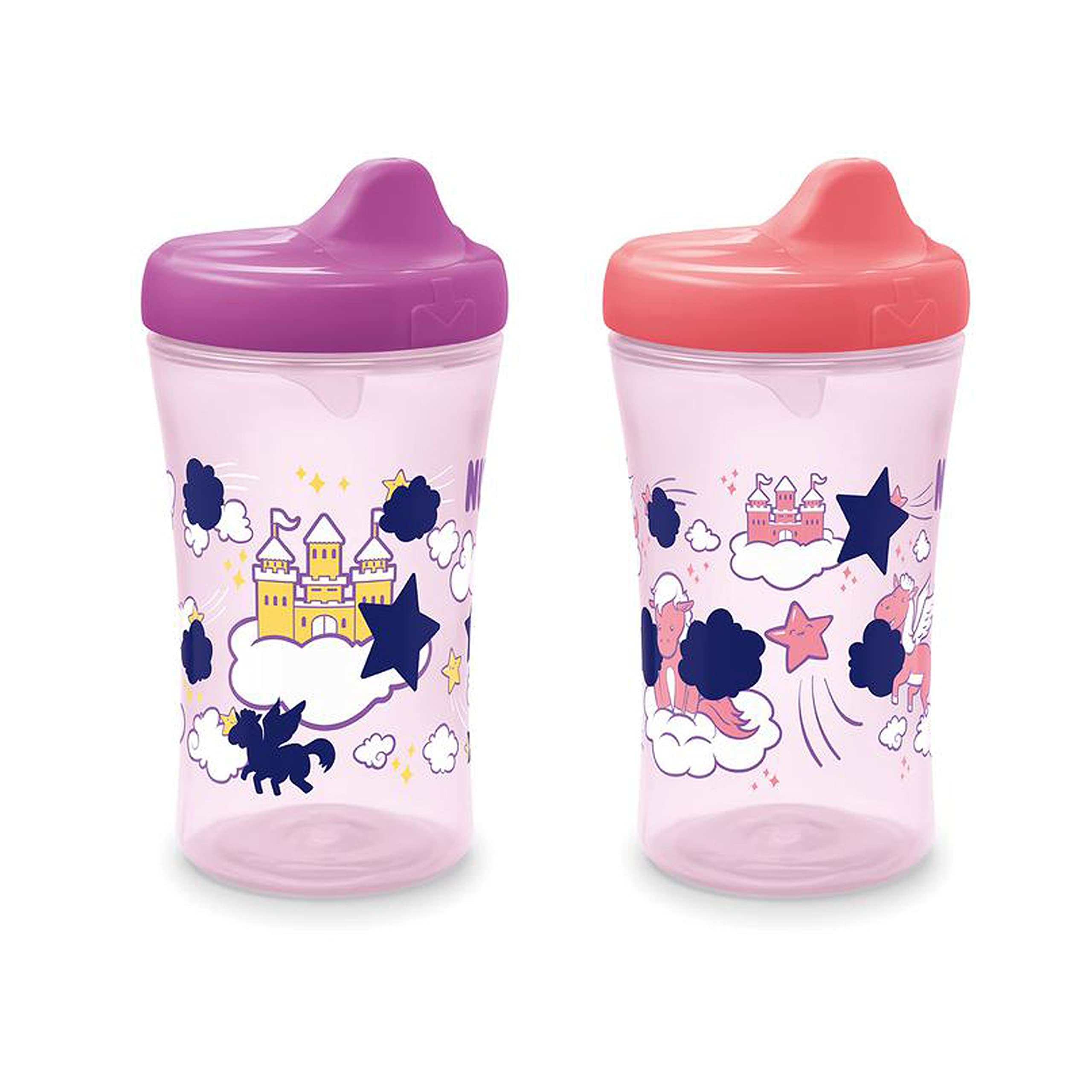 Foto 2 pulgar | Boquilla Dura Sippy Cup Nuk Hide 'n Seek Con Caño Que Cambia De Color  Paquete De 2 - Venta Internacional.