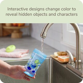 Foto 4 | Boquilla Dura Sippy Cup Nuk Hide 'n Seek Con Caño Que Cambia De Color Paquete De 2 - Venta Internacional.