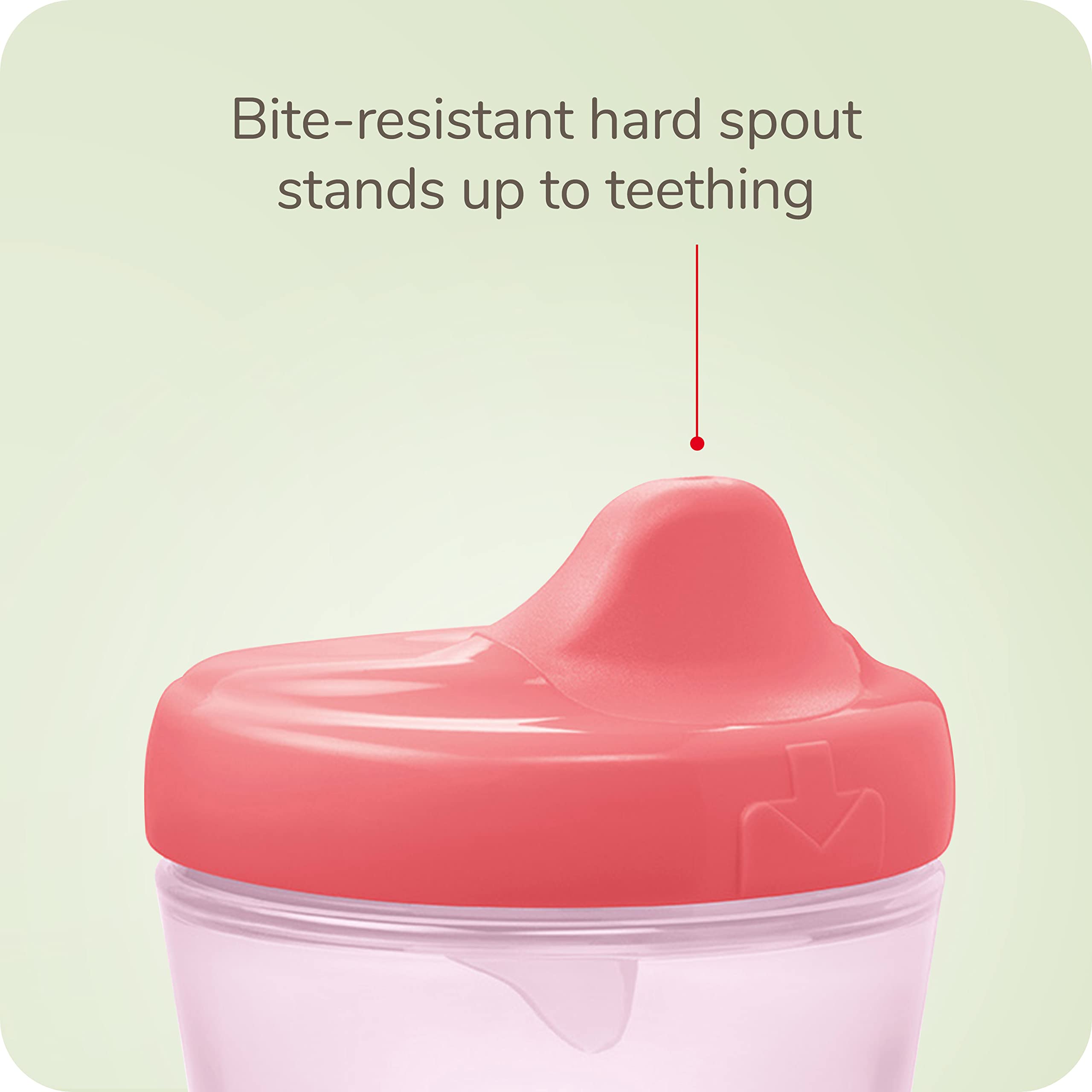 Foto 6 pulgar | Boquilla Dura Sippy Cup Nuk Hide 'n Seek Con Caño Que Cambia De Color  Paquete De 2 - Venta Internacional.