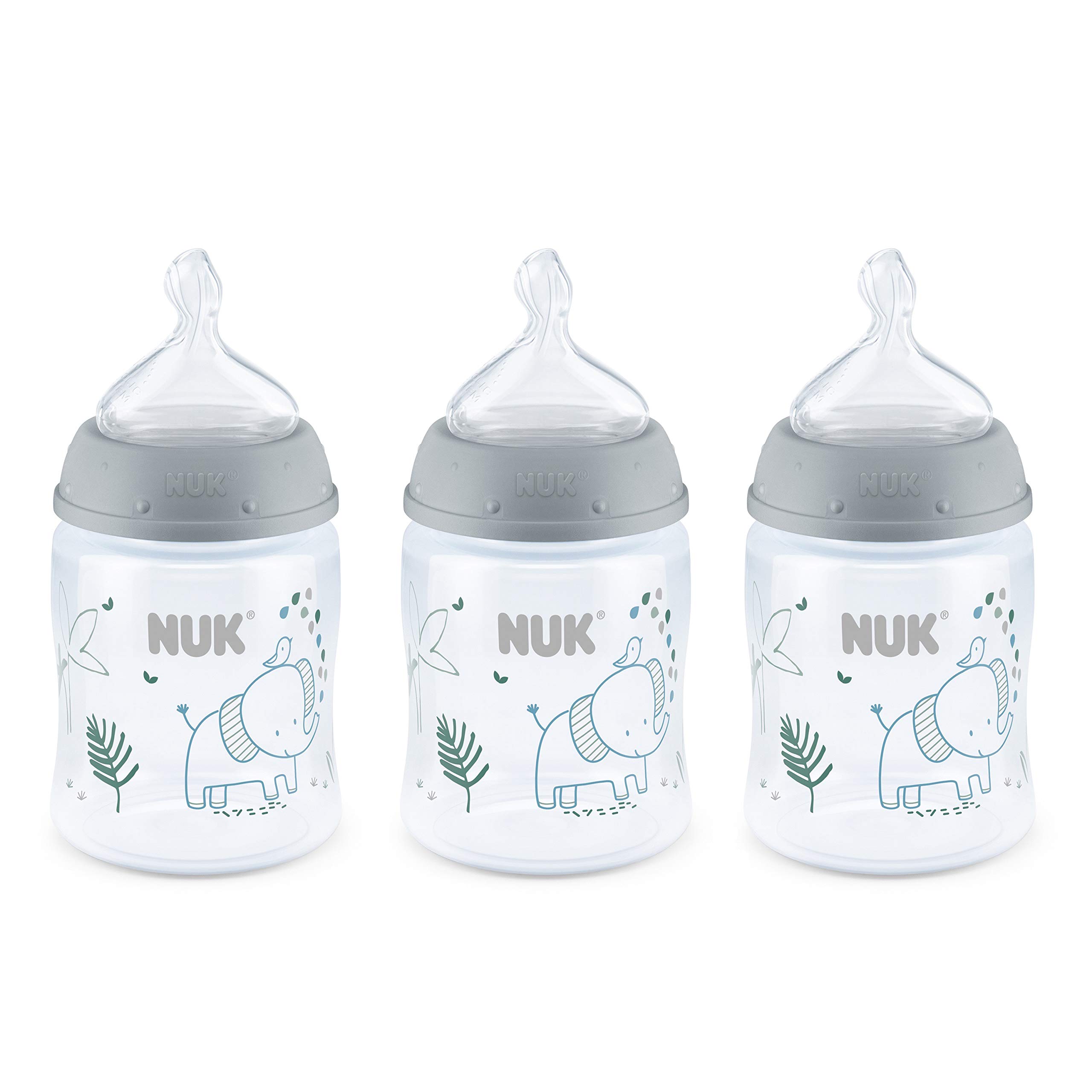Foto 2 pulgar | Biberón Nuk Smooth Flow Anticólico 150 Ml (paquete De 3) Elephant - Venta Internacional.