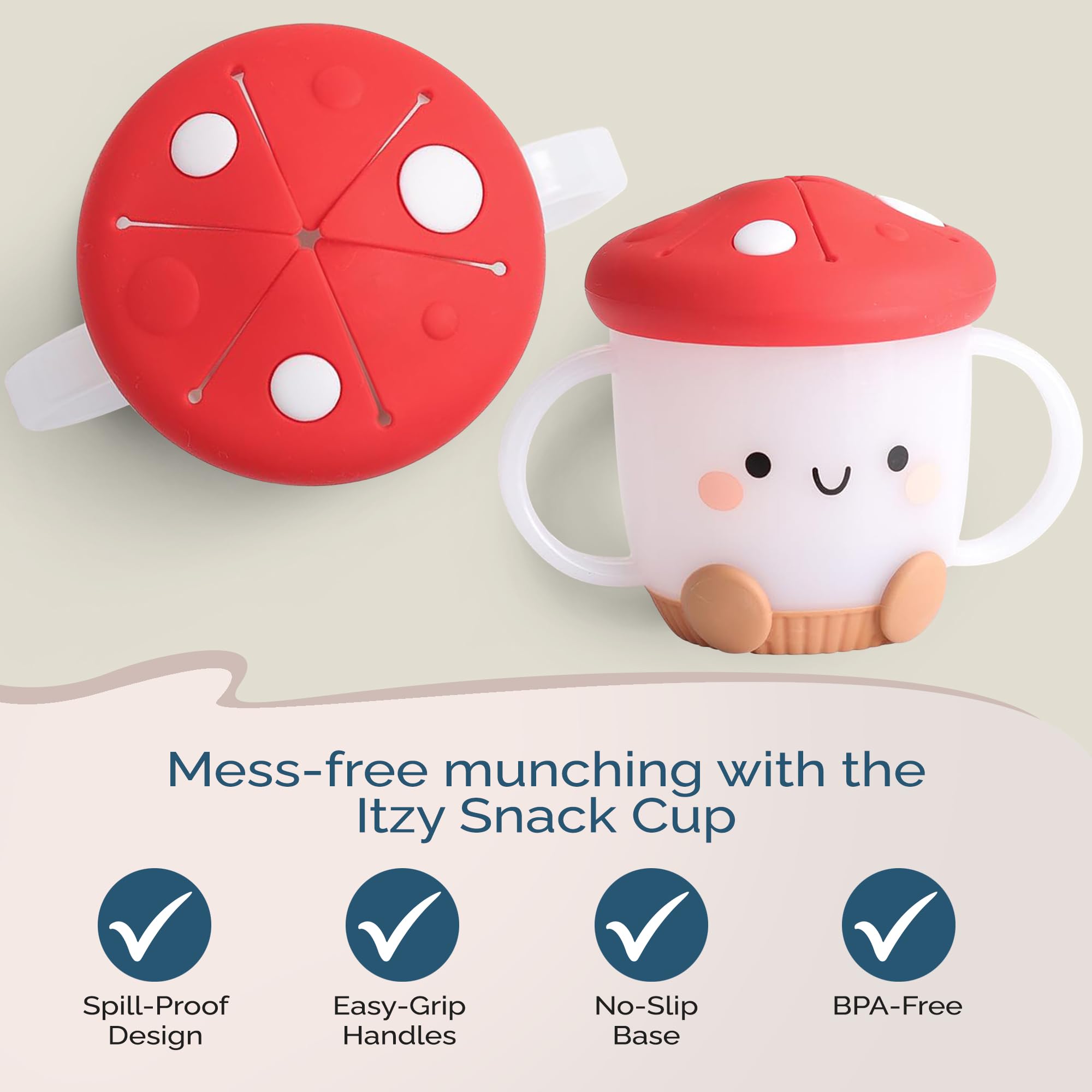 Foto 4 pulgar | Taza Para Aperitivos Itzy Ritzy Para Niños Pequeños, A Prueba De Derrames, 360 Ml, Con Tapa De Silicona - Venta