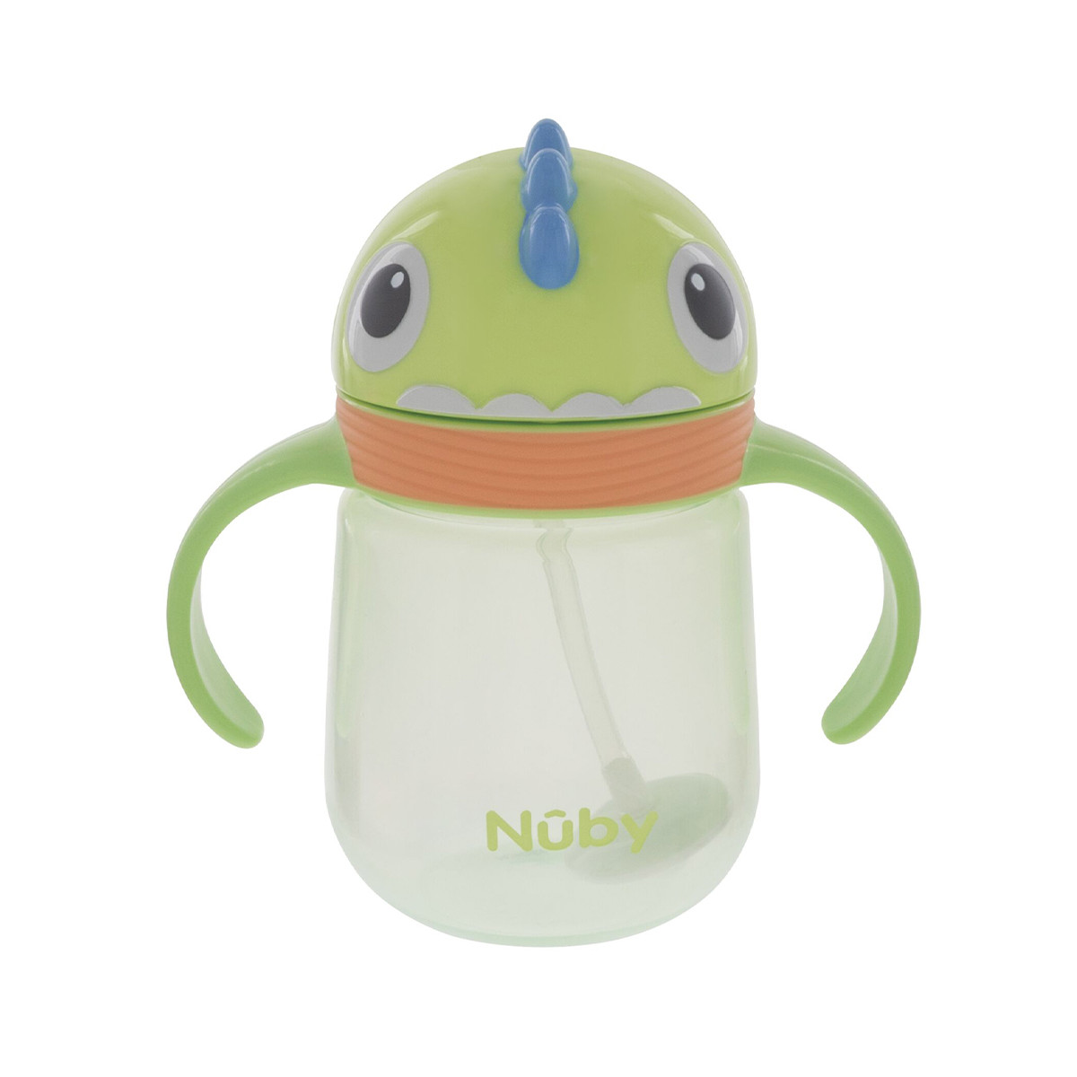 Foto 2 pulgar | Vaso Entrenador Para Bebé Con Popote De Silicón Dinosaurio 8 Onzas Nuby10860di