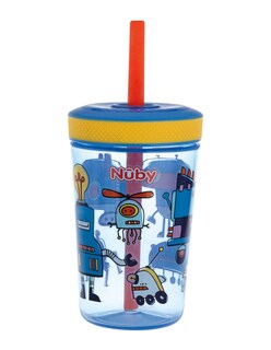 Foto 1 | Vaso Entrenador Para Bebé Con Popote Antiderrames Azul 14 Onzas Nuby10886az