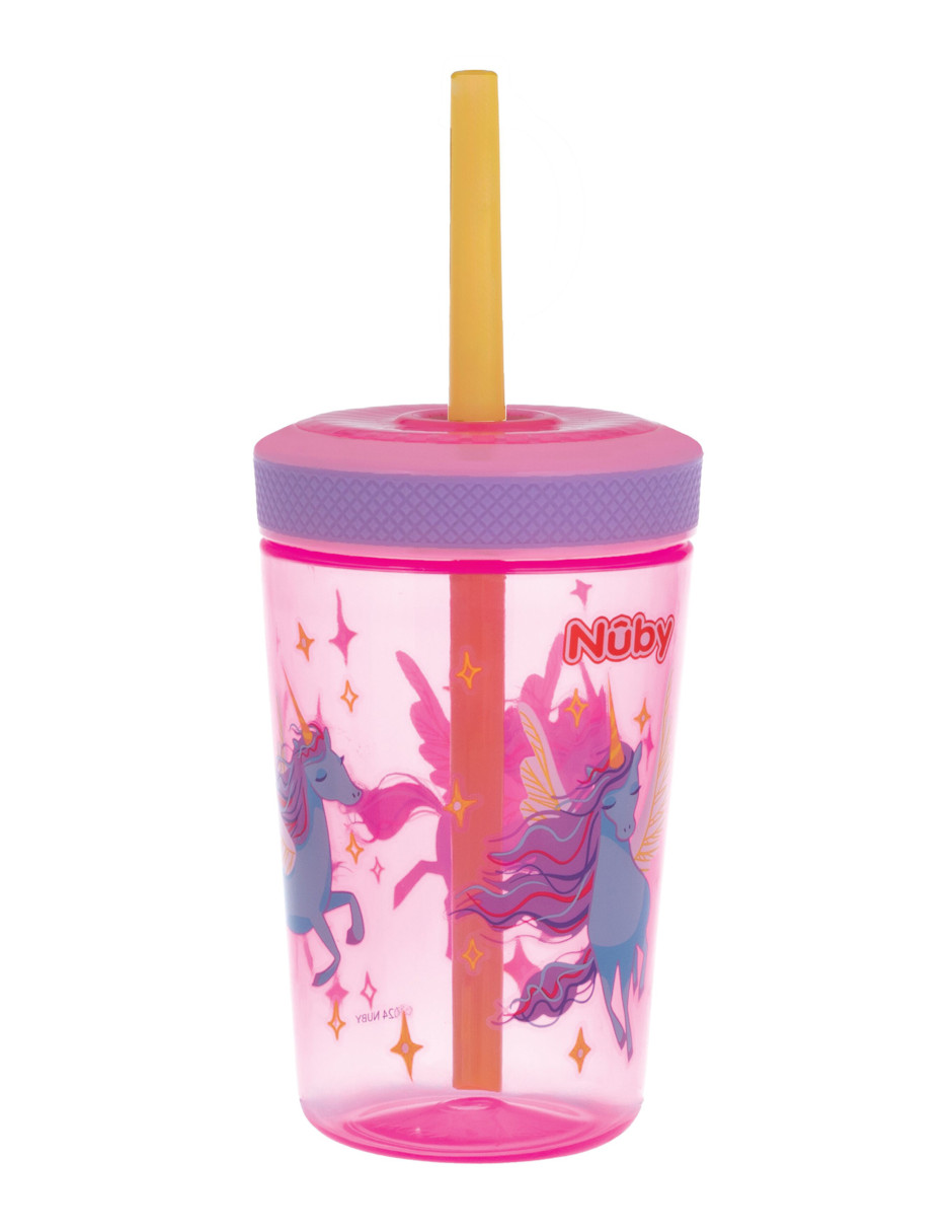 Foto 3 pulgar | Vaso Entrenador Para Bebé Con Popote Antiderrames Rosa 14 Onzas Nuby10886rs