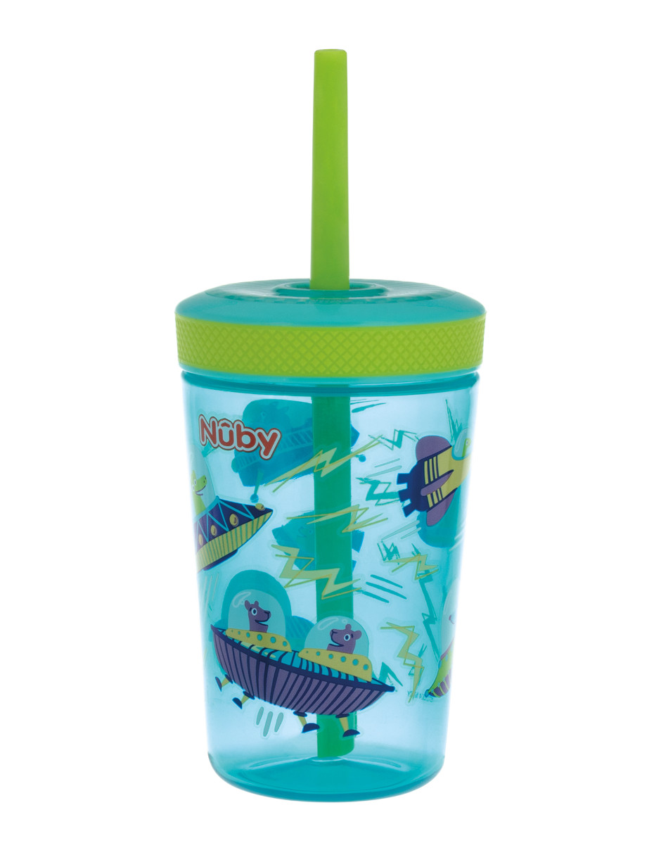 Foto 1 | Vaso Entrenador Para Bebé Con Popote Antiderrames Aqua 14 Onzas Nuby10886aq