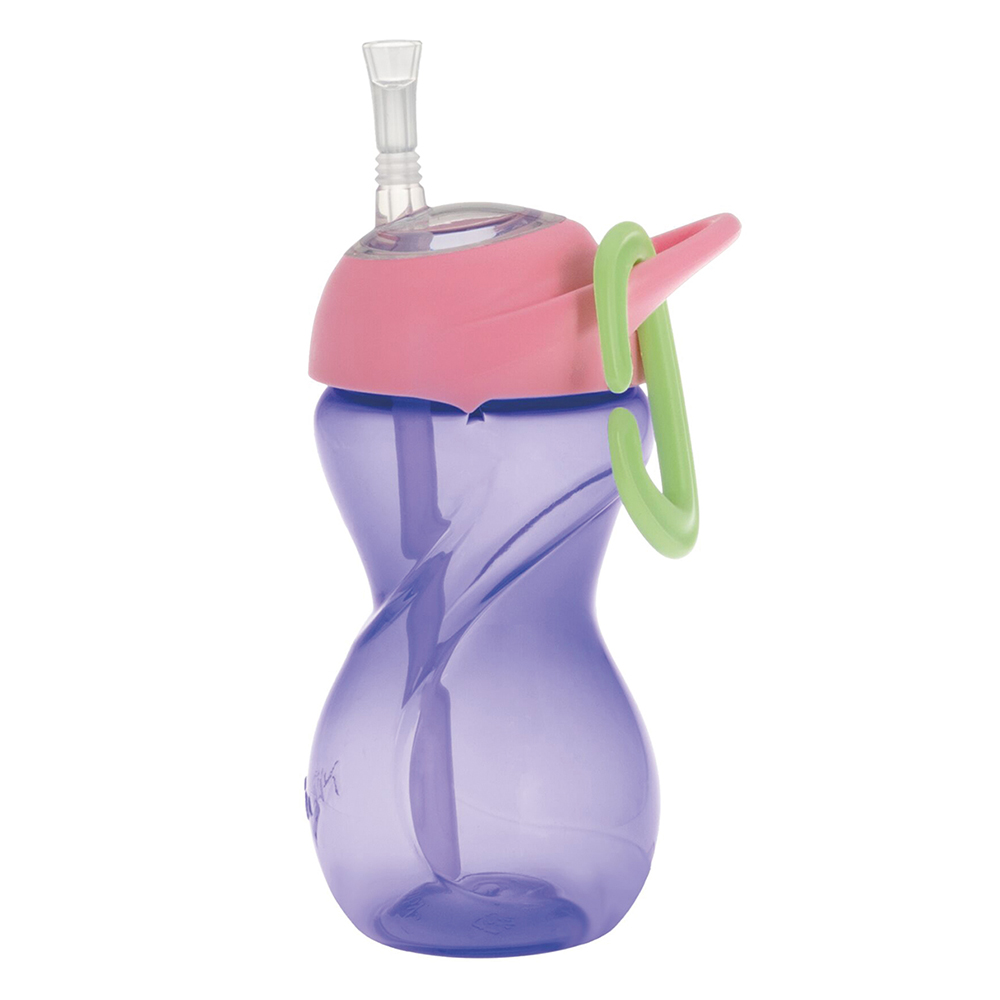 Foto 2 pulgar | Vaso Entrenador Para Bebé Con Popote De Silicón Morado 10 Onzas Nuby10839md