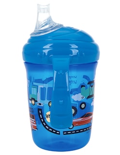 Foto 3 | Taza Entrenadora Para Bebé Con Silicón Antiderrames Azul 8 Onzas Nuby1356az