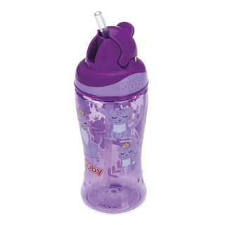 Foto 1 | Vaso Entrenador Para Bebé Con Popote Suave Morado 12 Onzas Nuby1288md