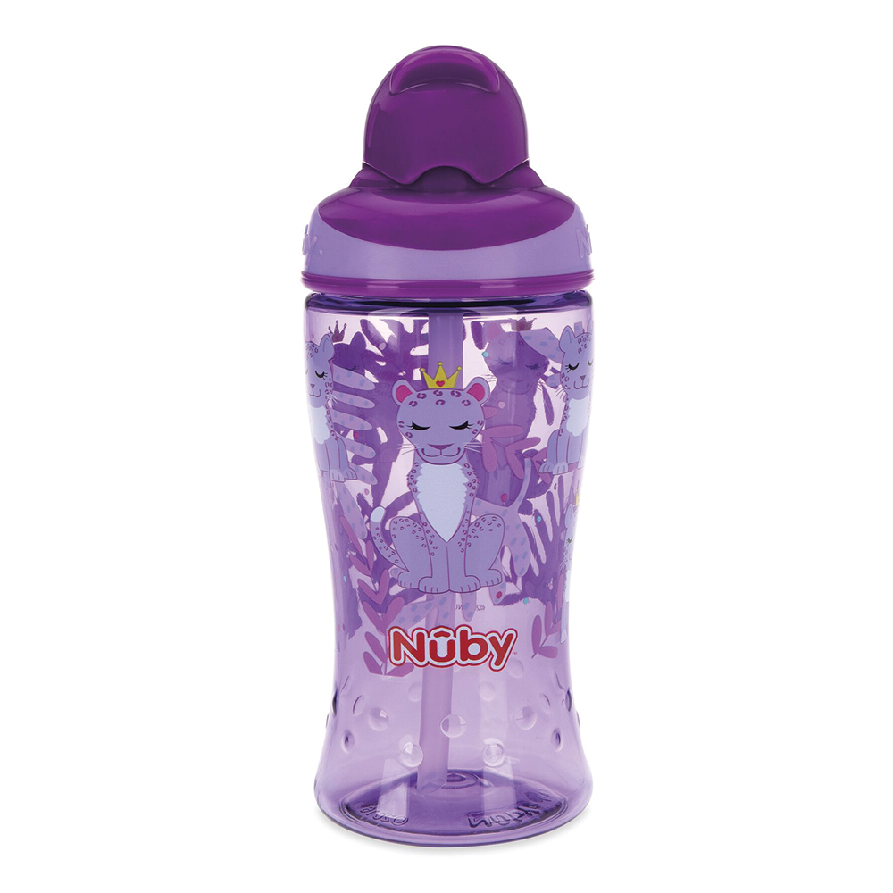 Foto 3 pulgar | Vaso Entrenador Para Bebé Con Popote Suave Morado 12  Onzas Nuby1288md