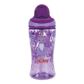 Foto 2 | Vaso Entrenador Para Bebé Con Popote Suave Morado 12 Onzas Nuby1288md