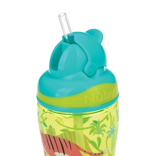 Foto 3 | Vaso Entrenador Para Bebé Con Popote Suave Verde 12 Onzas Nuby1288v