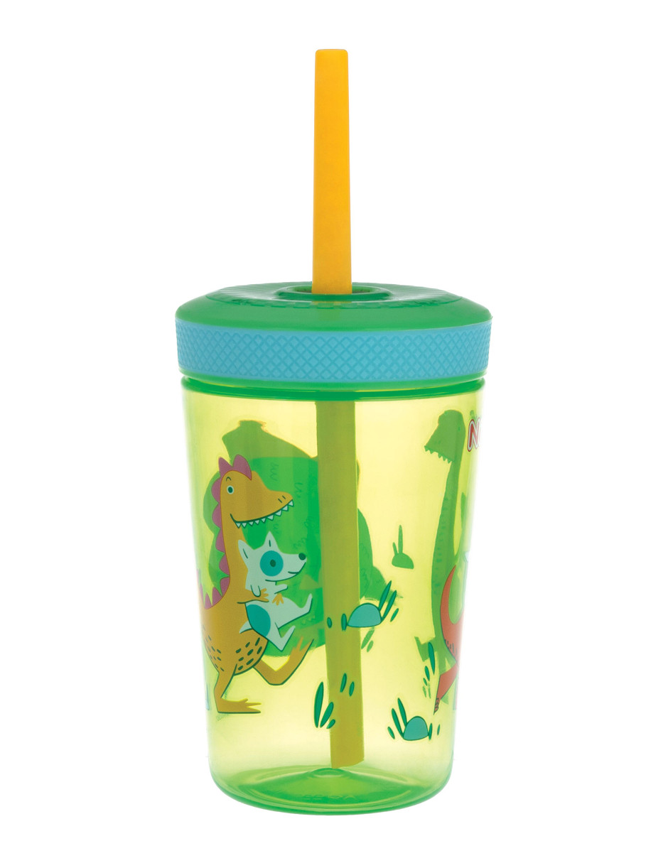 Foto 2 pulgar | Vaso Entrenador Para Bebé Con Popote Antiderrames Verde 14 Onzas Nuby10886ve