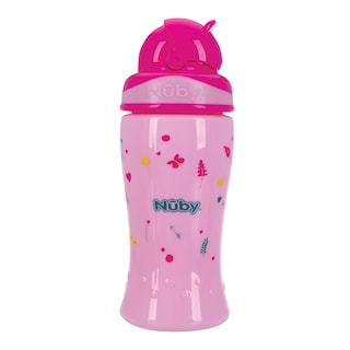 Foto 1 | Vaso Entrenador Para Bebé Con Popote De Silicón Rosa 12 Onzas Nuby1357rs
