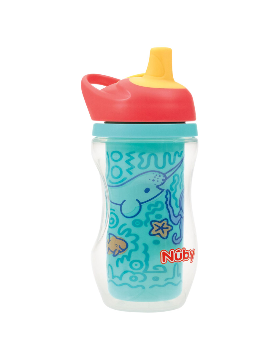 Foto 3 pulgar | Vaso Entrenador Para Bebé Insulado Aqua 9 Onzas Nuby10895aq