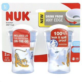 Foto 1 | Vaso Nuk Evolution 360 Sin Bpa Durante 6-24 Meses Con Tapa - Venta Internacional.